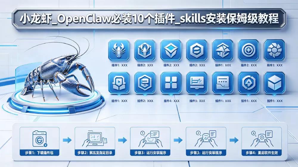 小龙虾_OpenClaw必装10个插件_skills安装保姆级教程 - 乐享酷知网