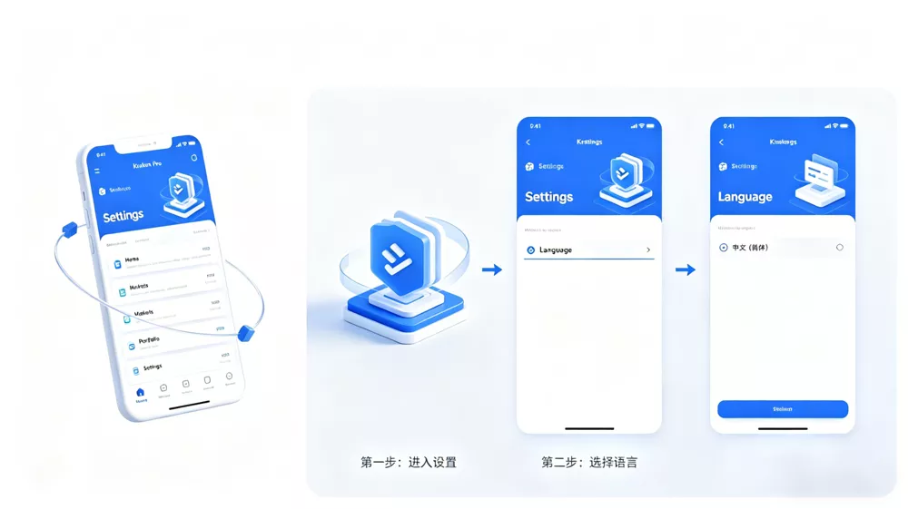 Kraken Pro怎么设置中文｜APP界面切换语言_图文教程 - 乐享酷知网