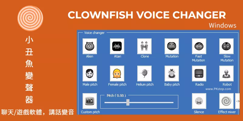 图片[1] - Clowfish Voice Changer 使用教学 电脑即时变声软件 玩游戏、语音聊天变音器 - 乐享科讯网